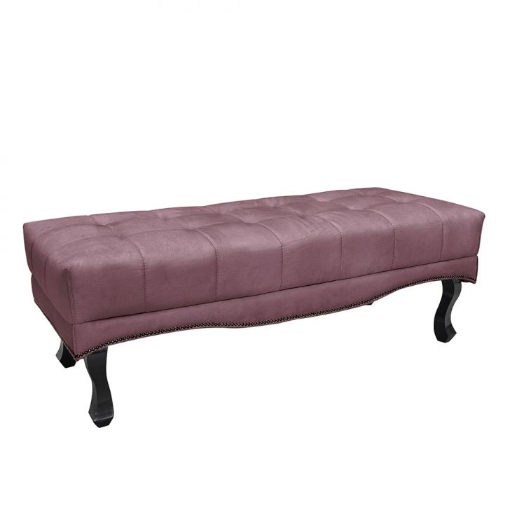 Conjunto de Cabeceira Solteiro com Recamier Vicenza Veludo Uva
