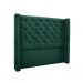 Conjunto de Cabeceira Solteiro com Recamier Vicenza Veludo Verde