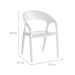 Conjunto de Cadeiras de Plástico Glass Branca