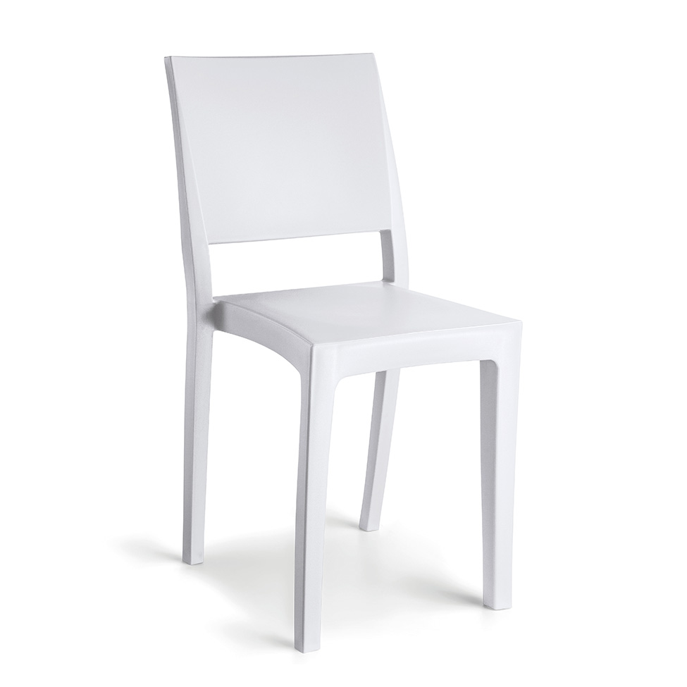 Conjunto de Cadeiras de Plástico Hydra Branca