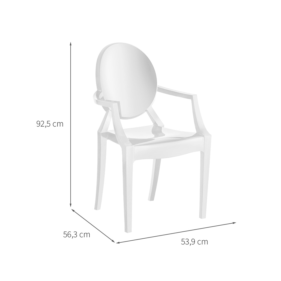 Conjunto de Cadeiras de Plástico Wind Branca