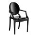 Conjunto de Cadeiras de Plástico Wind Preta
