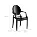 Conjunto de Cadeiras de Plástico Wind Preta