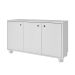 Conjunto de Escrivaninha Arneb com Armário Albireo 3 PT Branco