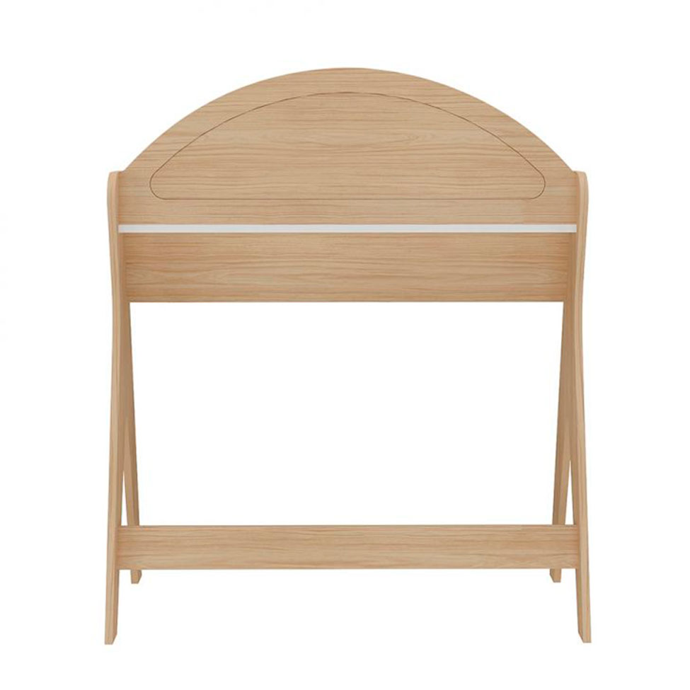 Conjunto de Escrivaninha Ceci com Estante Book Naturale e Branco