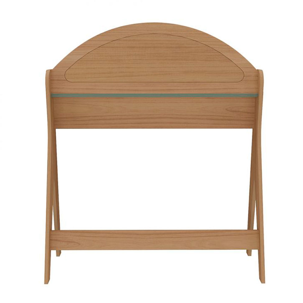 Conjunto de Escrivaninha Ceci com Estante Multy Carvalho e Verde Menta