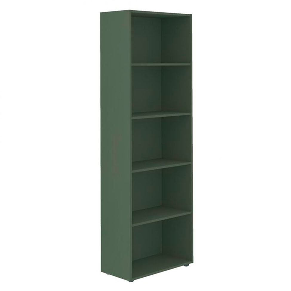 Conjunto de Escrivaninha Ceci com Estante Multy Carvalho e Verde Menta