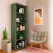Conjunto de Escrivaninha Ceci com Estante Multy Carvalho e Verde Menta
