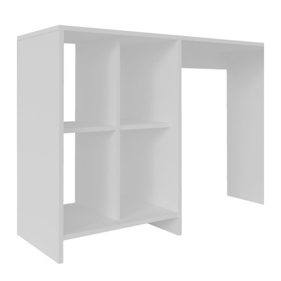 Conjunto de Escrivaninha Matrix com Estante Multy Branco