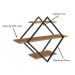 Conjunto de Escrivaninha Office 3 GV com Estante Paricel 40cm e Prateleira Driamante 80cm Grafite e Mel