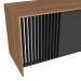 Conjunto de Escrivaninha Salir 2 Gavetas com Armário de Escritório Office 2 Portas 2 Gavetas Mel e Grafite