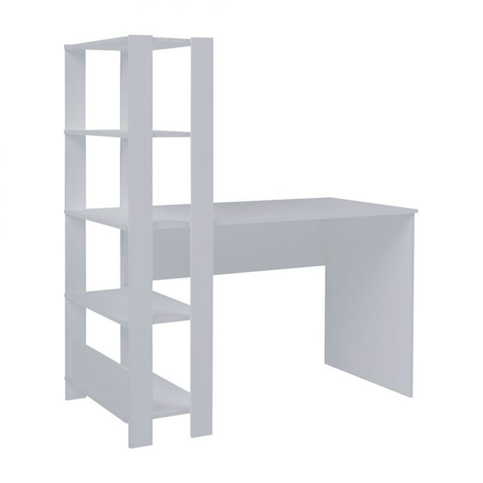Conjunto de Escrivaninha com Estante Match 1 PT Branco