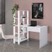 Conjunto de Escrivaninha com Estante Match 1 PT Branco