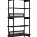 Conjunto de Escrivaninha com Estante Oslo Preto e Nero