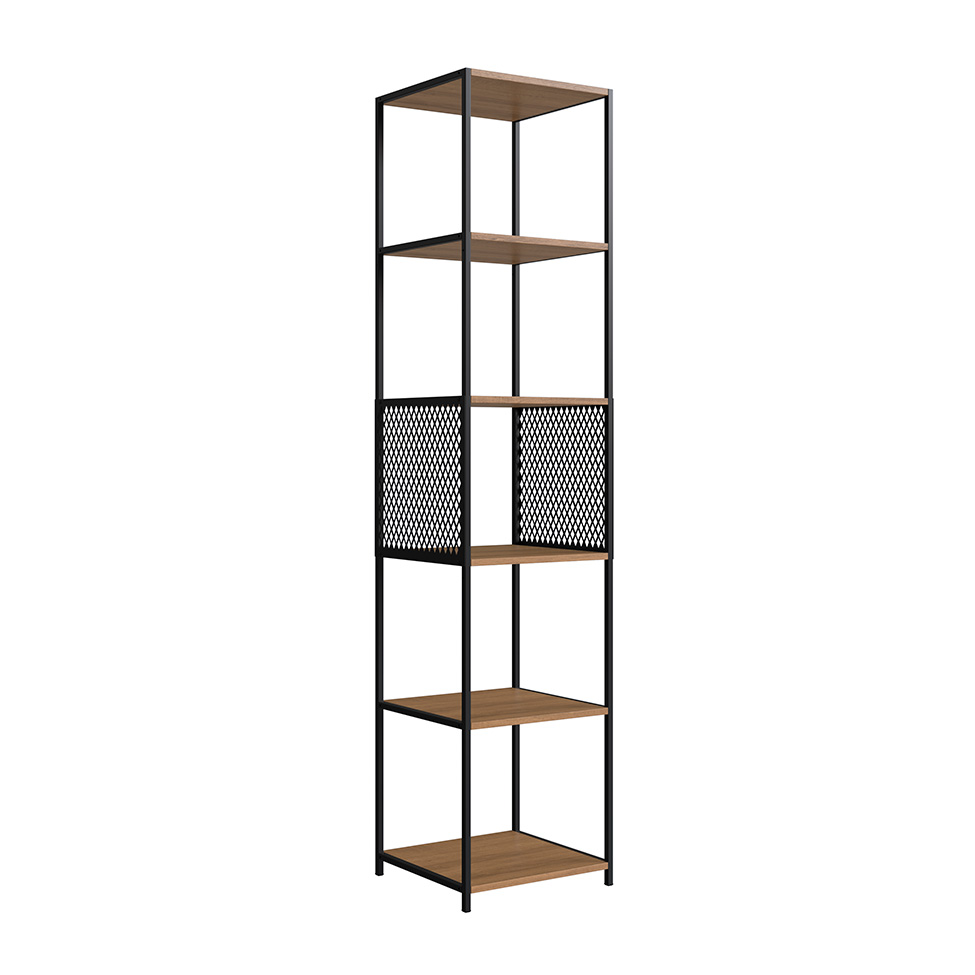 Conjunto de Estantes Paricel 40cm e 77cm Preto e Mel
