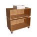 Conjunto de Gabinete de Banheiro Suspenso com Cuba Branca e Gabinete de Chão Alice 1 PT 2 GV Mel e Arenas