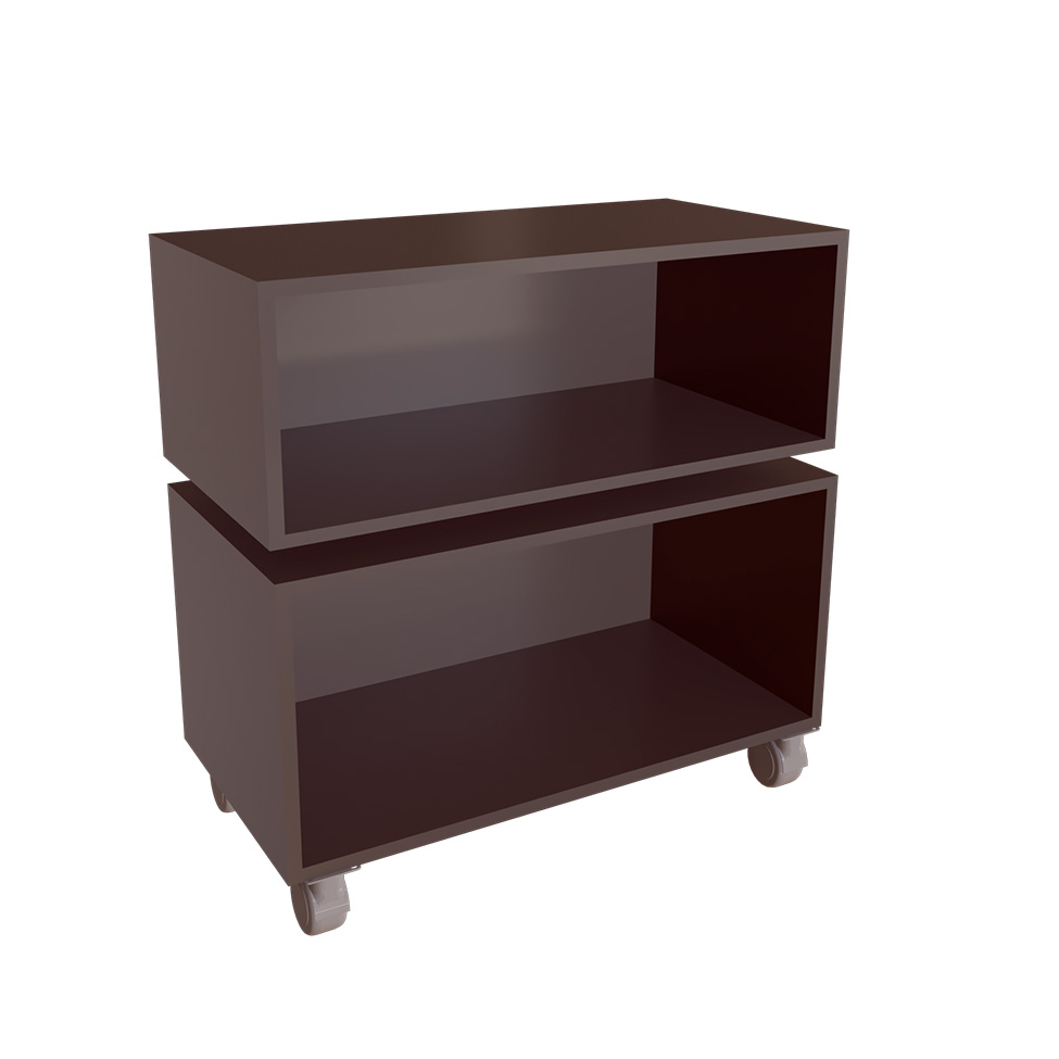 Conjunto de Gabinete de Banheiro Suspenso com Gabinete de Chão Alice 1 PT 2 GV Grafite