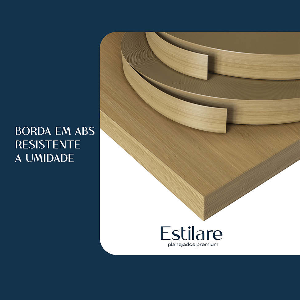 Conjunto de Gabinete e Armário de Banheiro com Espelho Nature I 4 Portas Branco 90 cm