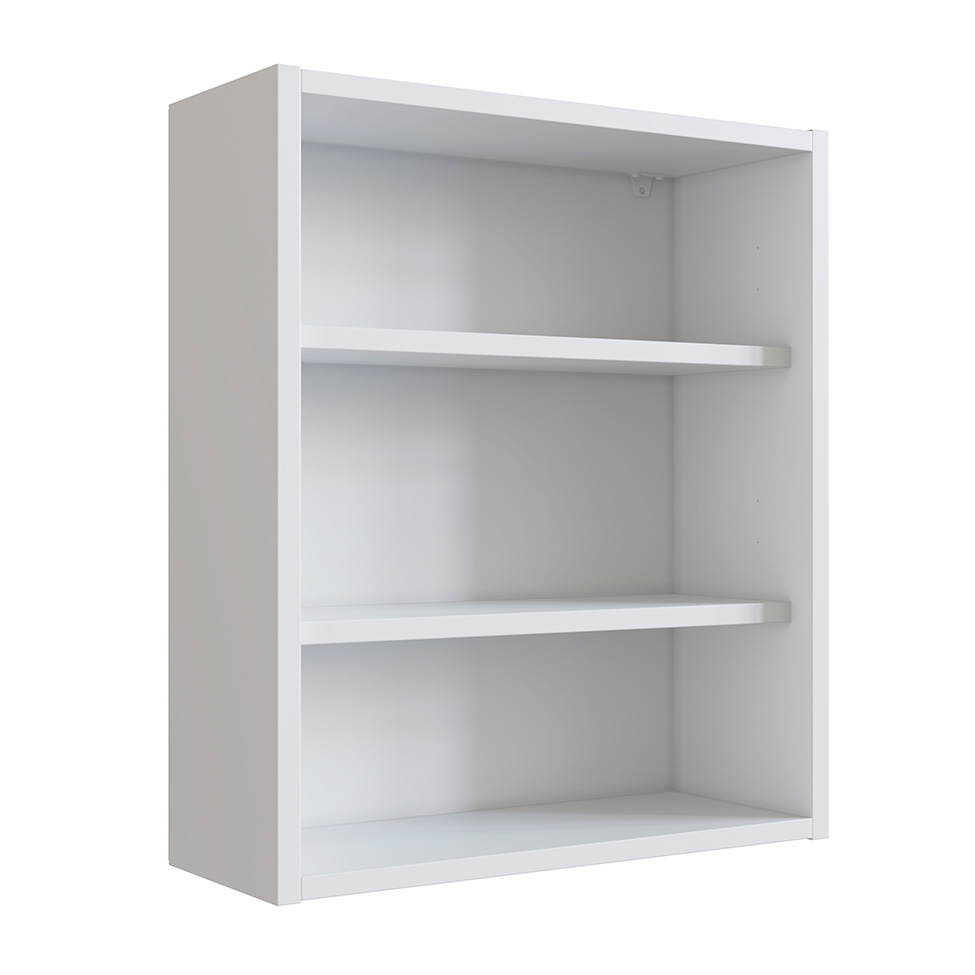 Conjunto de Gabinete e Armário de Banheiro com Espelho Slim 2 PT Branco