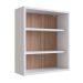Conjunto de Gabinete e Armário de Banheiro com Espelho Slim 2 PT Branco e Montana