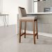 Conjunto de Mesa Bistrô Redonda Belle Siena e Preto com 2 Banquetas Dani Bege