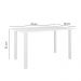 Conjunto de Mesa Infantil Retangular com Tampo MDF e 2 Cadeiras Laura Branco