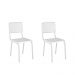 Conjunto de Mesa Infantil Retangular com Tampo MDF e 2 Cadeiras Laura Branco