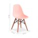 Conjunto de Mesa Infantil Well Branca com 4 Cadeiras Eames Rosa