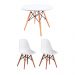 Conjunto de Mesa Infantil Well com 2 Cadeiras Eames Branco