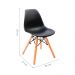 Conjunto de Mesa Infantil Well com 2 Cadeiras Eames Preto