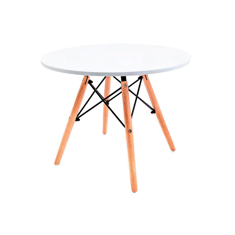 Conjunto de Mesa Infantil Well com 4 Cadeiras Eames Branco