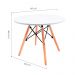 Conjunto de Mesa Infantil Well com 4 Cadeiras Eames Branco
