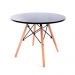 Conjunto de Mesa Infantil Well com 4 Cadeiras Eames Preto