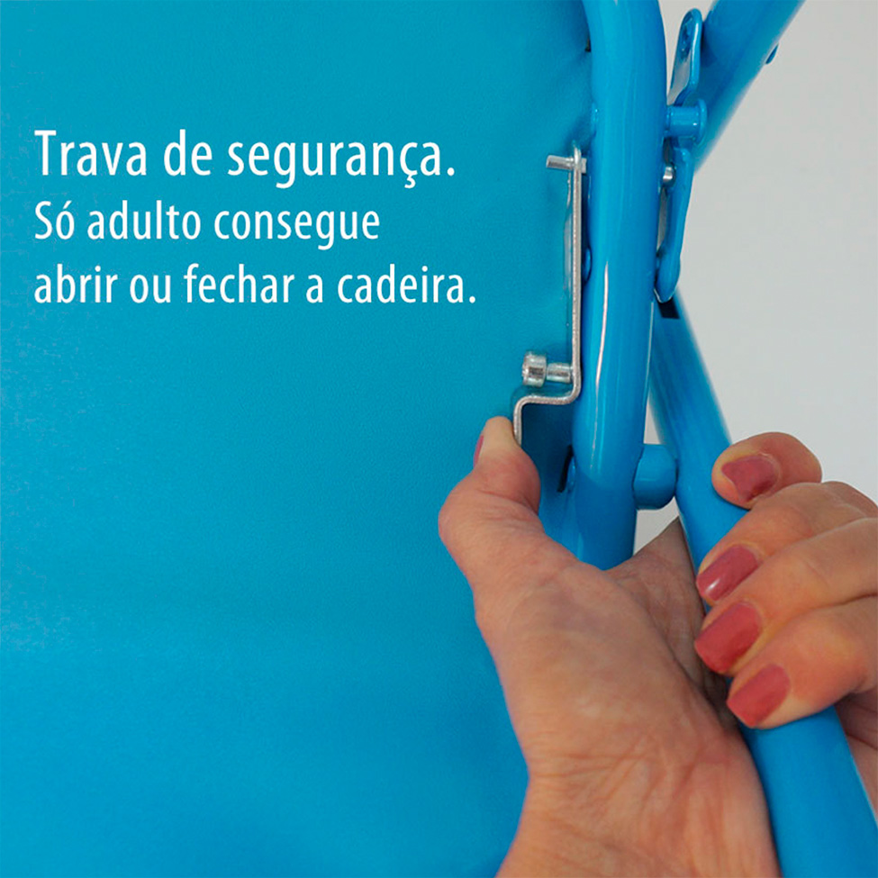Conjunto de Mesa Infantil e Cadeira Louie Azul