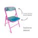 Conjunto de Mesa Infantil e Cadeira Louie Rosa