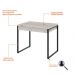 Conjunto de Mesa Kuadra 2 GV Bege com Cadeira de Escritório Diretor Giratória Charles Preta