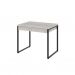 Conjunto de Mesa Kuadra 2 GV Bege com Cadeira de Escritório Diretor Giratória Vancouver Preta