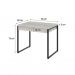 Conjunto de Mesa Kuadra 2 GV Bege com Cadeira de Escritório Secretária Giratória Fitz Marrom
