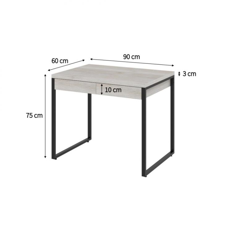 Conjunto de Mesa Kuadra 2 GV Bege com Cadeira de Escritório Secretária Giratória Fitz Marrom