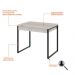 Conjunto de Mesa Kuadra 2 GV Bege e com Cadeira de Escritório Secretária Giratória Clean Preta