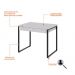 Conjunto de Mesa Kuadra 2 GV Branca com Cadeira de Escritório Diretor Giratória Charles Preta