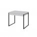 Conjunto de Mesa Kuadra 2 GV Branca com Cadeira de Escritório Secretária Giratória New Java Preta