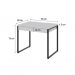Conjunto de Mesa Kuadra 2 GV Branca e Preta com Cadeira de Escritório Secretária Giratória Fitz Branca