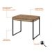 Conjunto de Mesa Kuadra 2 GV Carvalho com Cadeira de Escritório Diretor Giratória Charles Preta