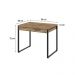 Conjunto de Mesa Kuadra 2 GV Carvalho com Cadeira de Escritório Secretária Giratória Fitz Bege