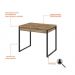 Conjunto de Mesa Kuadra 2 GV Carvalho com Cadeira de Escritório Secretária Giratória Fitz Bege