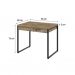 Conjunto de Mesa Kuadra 2 GV Carvalho com Cadeira de Escritório Secretária Giratória Fitz Marrom