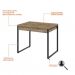 Conjunto de Mesa Kuadra 2 GV Carvalho com Cadeira de Escritório Secretária Giratória Fitz Marrom