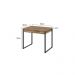 Conjunto de Mesa Kuadra 2 GV Carvalho e com Cadeira de Escritório Secretária Giratória Clean Preta
