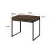 Conjunto de Mesa Kuadra 2 GV Marrom Escuro com Cadeira de Escritório Secretária Giratória Fitz Bege